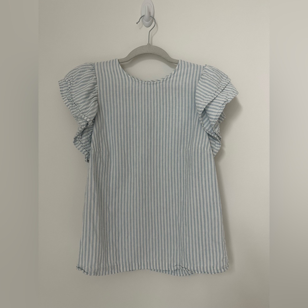 Blue Striped Top